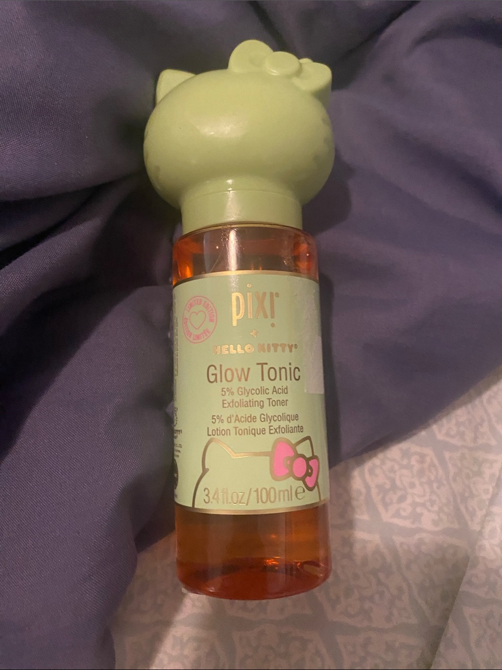 Pixi Hello Kitty Glow Tonic - Light Green & Pink Accents